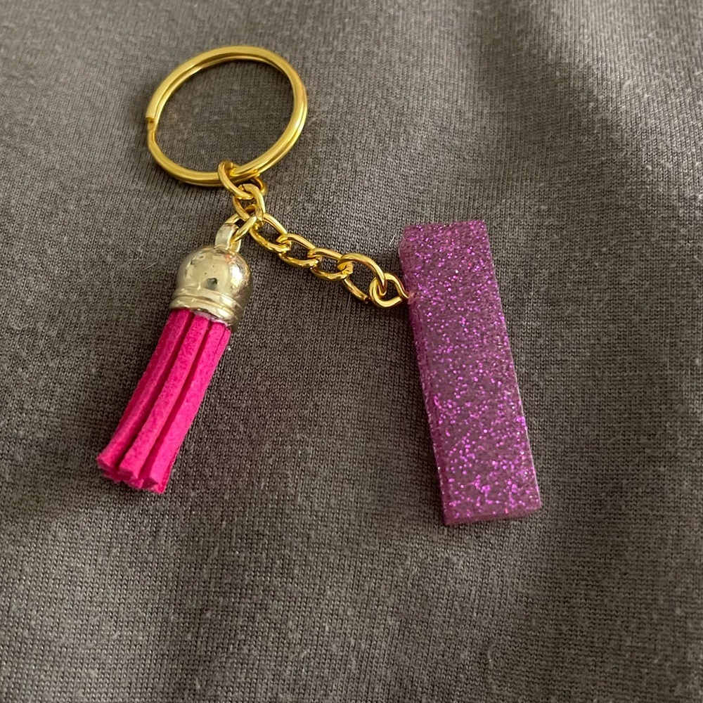 Handmade Letter "I" Keychain